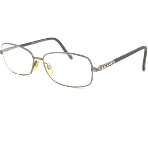 Sophia Loren's Beau‎ Rivage Brown Silver Eyeglass Frame 55-15-135 H14244